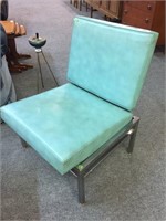 1960'S MID CENTURY CHROME UPHOLSTERED CHAIR