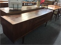 MID CENTURY SIDEBOARD,   78” LONG