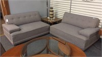 (2 PC) MID CENTURY SECTIONAL SOFA, 51” EACH