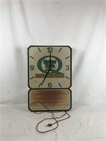 Vintage Quaker State Analog Electric Plug In Clock