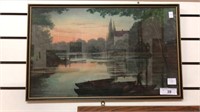 VINTAGE FRAMED PRINT, 24” X 15”