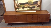 MID CENTURY "SCANDART LTD" SIDEBOARD; 86.5"