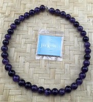 Jay King Large Beads Amethyst Necklace