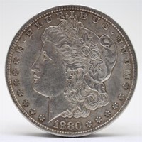 1880-P Morgan Silver Dollar - AU