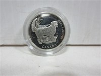 1997 Sterliing Silver 50 Cent Dog Coin