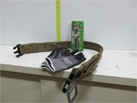 Tactical Belt, Gloves, Tight Wad 12 Guage