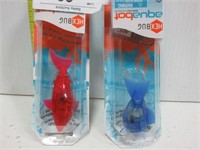 Pair Of Hexbug Aquabots - 1 Red, 1 - Blue