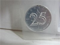 2013 1oz .9999 Fine Silver 25 Maple Leaf