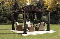 Sojag Dakota Gazebo Dark Brown Aluminum 10 X10