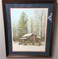 R. HEDGECOCK SIGNED PRINT #270/750 ‘’CABIN FEVER’’