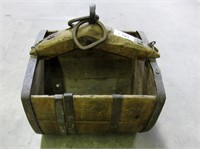 Antique Wood Well Bucket