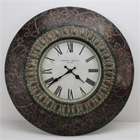Large Round Metal "Buchanan Clock Co" Clock
