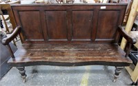 Antique Deacon's Bench (On Wheels)