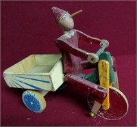 Antique  Pull Toy Pinocchio - 11"h x 12"l x 5"d