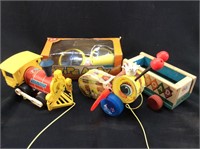 VINTAGE WOODEN FISHER PRICE TOYS W/ FUNGLASSES