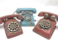 VINTAGE ROTARY HILL TOYS, TOY TELEPHONES
