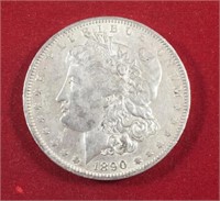 1890 O Morgan Dollar AU