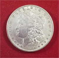 1884 Morgan Dollar VF