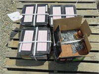 (4) Boxes of Grip Rite Galvanized Fence Staples