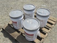 (4) 5 Gallon GacoFlex Asphalt Sealer Buckets