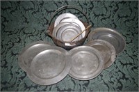 Antique Pewter Plates Some Hallmarked
