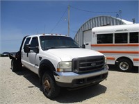 2002 Ford F350-4 dr. 4WD flatbed dually