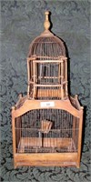 Vintage Wood & Wire Bird Cage - 32"h x 14"w x 9"d