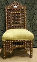 Antique India Chair With Inlay Shell