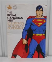 Royal Canadian Mint 75 yrs Superman Booklet