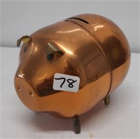 Copper Pig Bank