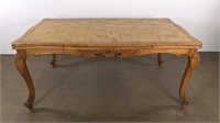 Antique Oak Dining Table with 2 Refectory Leaves