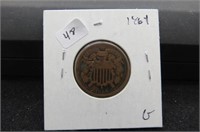 1864 TWO CENT PIECE  G