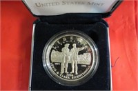 LEWIS AND CLARK SILVER DOLLAR W BOX PAPERS