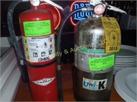 2 FIRE EXTINGUISHERS