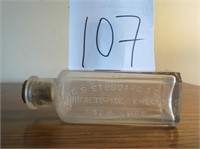 Antique Bottle C.S. Stoddard & Co Chemists NY