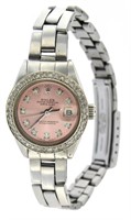 Ladies Oyster Datejust Pink Diamond Dial Rolex