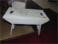 Small primitive painted bench