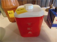 Lustroware retro tea cannister