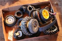 Group of tractor wheels