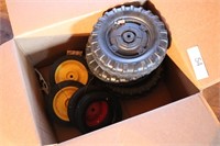 Pedal tractor wheel and plastic wheels