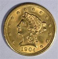 1904 $2 1/2 GOLD LIBERTY