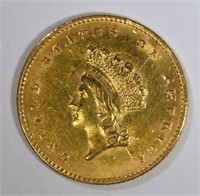 1854 GOLD $1.00 TYPE 2  CH BU
