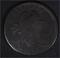 1796 DRAPED BUST LARGE CENT  VF