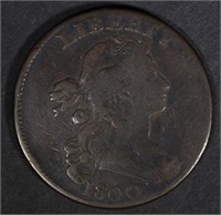 1800 DRAPED BUST LARGE CENT  VF