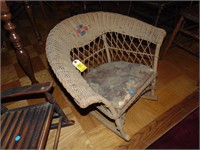 Child's wicker rocker - Adorable! Solid!