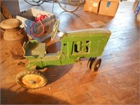 Green pedal tractor