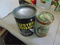 Luster Sheen / Quaker State Oil Collectable Tins