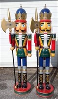 PAIR OF NUTCRACKER SOLDIER DISPLAYS