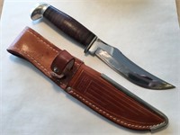 Case XX USA Stacked Leather Fixed Blade Knife,