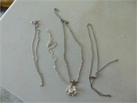 Various Sterling Silver Necklaces